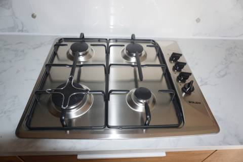 Plaque de cuisson gaz 4 feux du mobil home neuf 2022 2 chambres O'Hara 844