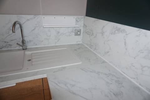 Cuisine du mobil home neuf 2022 2 chambres O'Hara 844