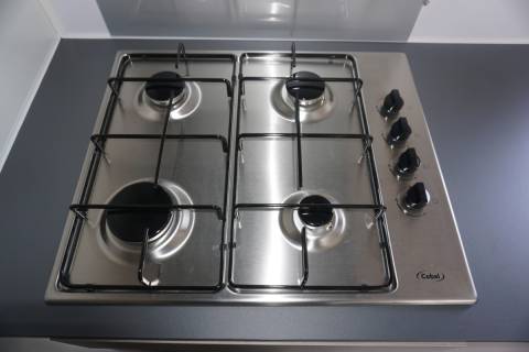 Plaque de cuisson gaz du mobil home neuf 2 chambres TRIGANO Evo 35 2022