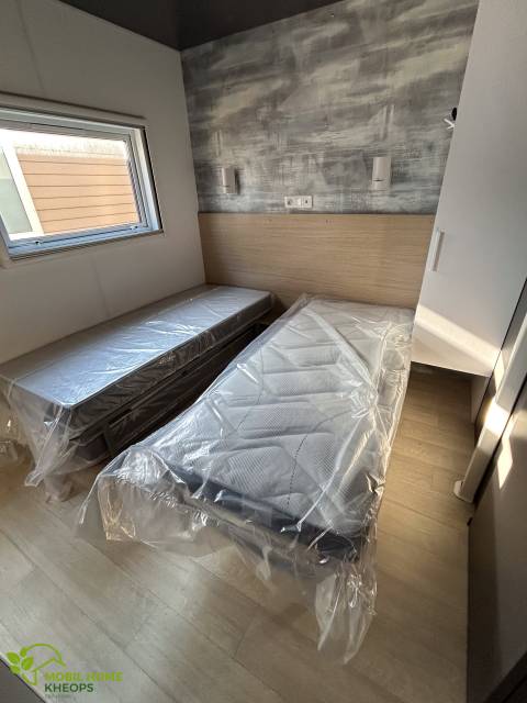 Chambre double du mobil home LOUISIANE Taos F5 2022 - 2 chambres