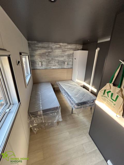 Chambre double du mobil home LOUISIANE Taos F5 2022 - 2 chambres