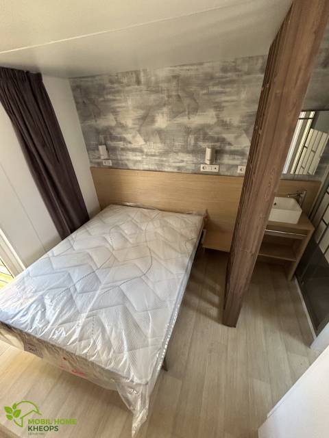 Chambre parentale du mobil home LOUISIANE Taos F5 2022 - 2 chambres