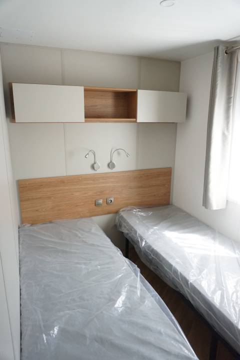 Chambre double du mobil home IRM HABITAT Rêve d'été 2022 - 2 chambres
