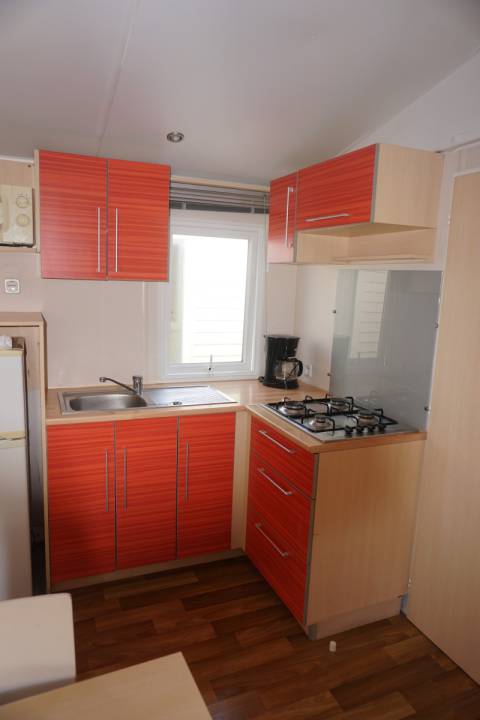 Cuisine du mobil home occasion 3 chambres IRM Super Titania 2008