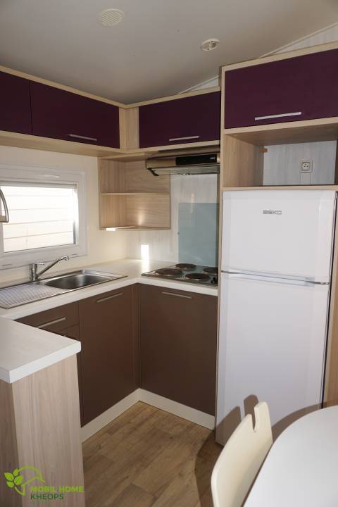 Cuisine du mobil home LOUISIANE Tamaris 2012 - 3 chambres