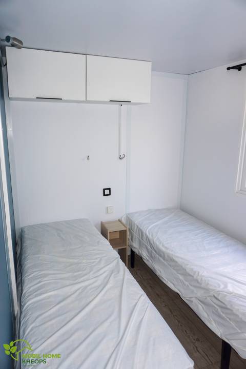 Chambre double du mobil home LOUISIANE Grand Large 2018 - 2 chambres