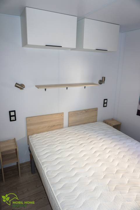 Chambre parentale du mobil home LOUISIANE Grand Large 2018 - 2 chambres