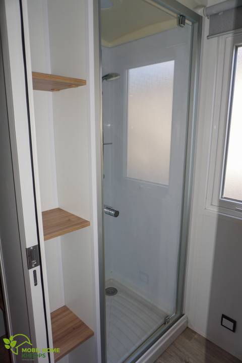 Salle de bain du mobil home RAPID'HOME Elite 2018 - 2 chambres