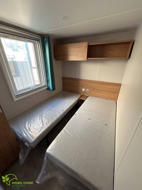 Chambre double du mobil home IRM HABITAT Violette 2024 - 3 chambres