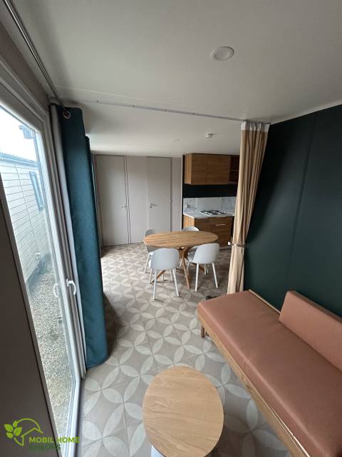 Salon du mobil home O'HARA 804 2022 - 2 chambres