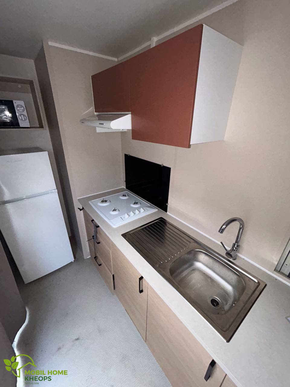 Cuisine du mobil home neuf IRM Super Mercure Riviera 2022 2 chambres