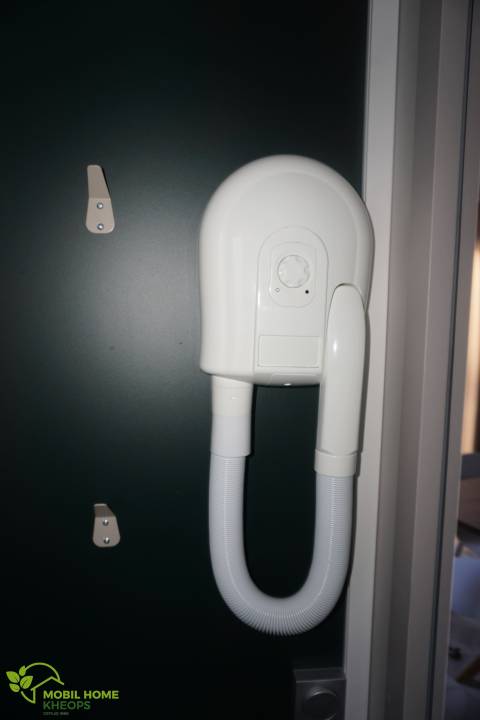Sèche cheveux du mobil home neuf O'HARA 844 2022 2 chambres